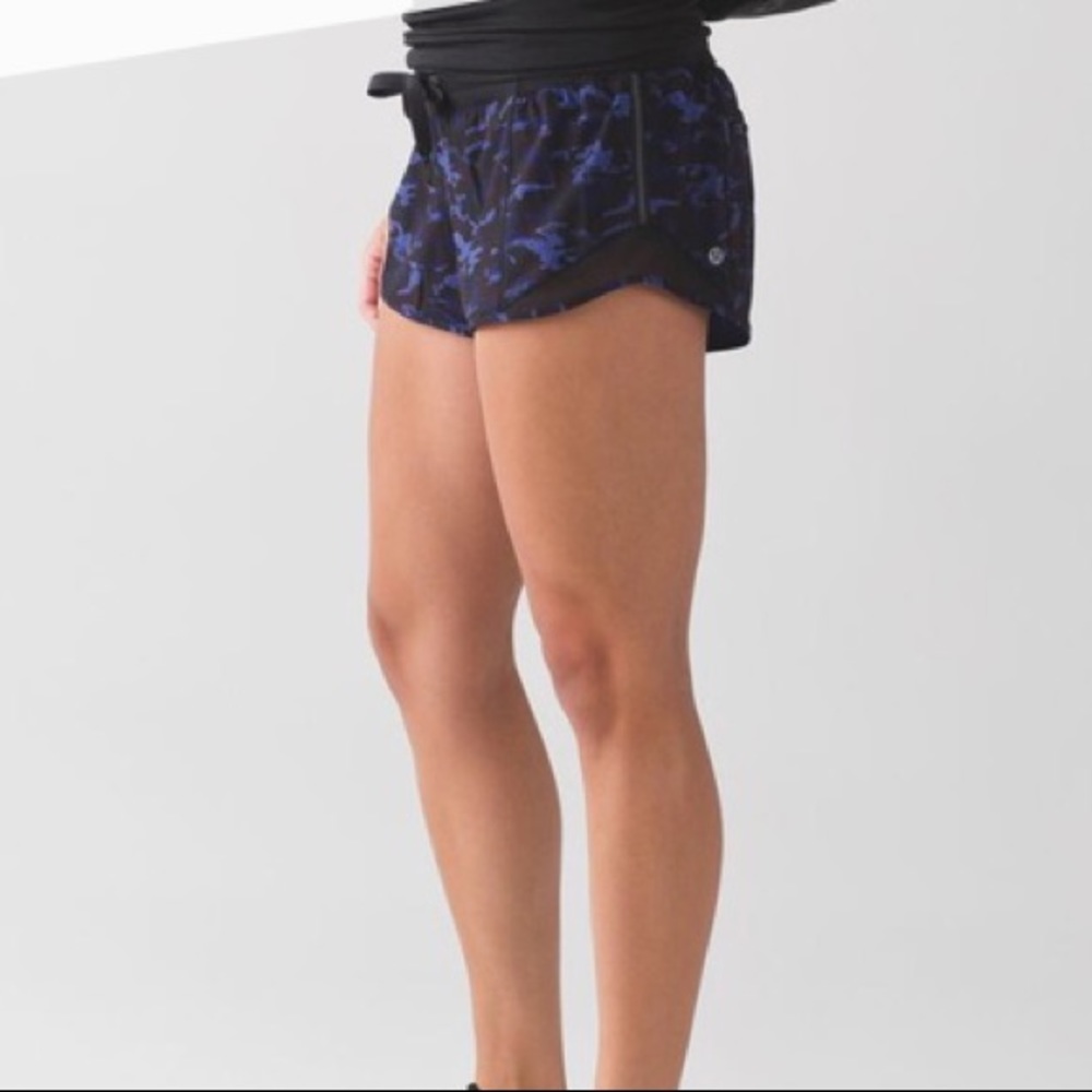 LuluLemon Purple Camo Hotty Hot Short || *2.5"